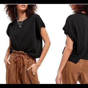 Free People We The Free You Rock Black T-Shirt